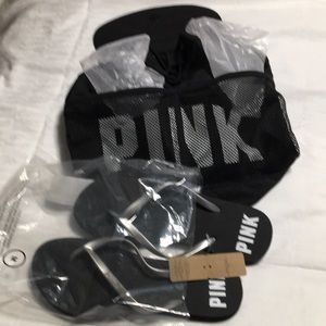 COPY - Pink Victoria’s Secret -flops with backpack